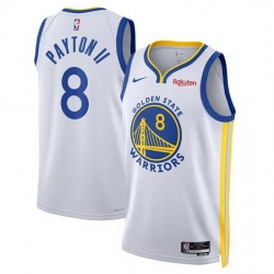 Men Golden State Warriors 8 Gary Payton II 2022 23 White Icon Edition Swingman Stitched Basketball Jersey