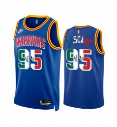 Men Golden State Warriors 95 Juan Toscano Anderson 2022 Royal Special Mexico Classic Edition Stitched Jersey