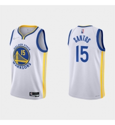 Men's Golden State Warriors #15 Gui Santos 2022 White Stitched Basketball Jersey