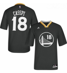 Youth Adidas Golden State Warriors 18 Omri Casspi Authentic Black Alternate NBA Jersey 