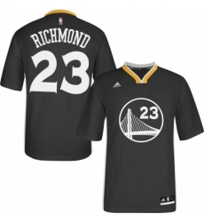 Youth Adidas Golden State Warriors 23 Mitch Richmond Authentic Black Alternate NBA Jersey