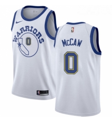 Youth Nike Golden State Warriors 0 Patrick McCaw Swingman White Hardwood Classics NBA Jersey 