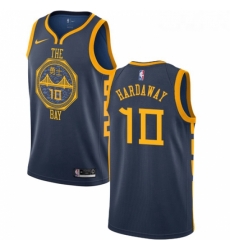 Youth Nike Golden State Warriors 15 Latrell Sprewell Swingman Navy Blue NBA Jersey City Edition