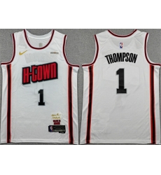 Men Houston Rockets 1 Amen Thompson White 2024 25 City Edition Stitched Jersey Men Houston Rockets 1 Amen Thompson White 2024 25 City Edition Stitched Jersey