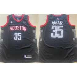 Men Houston Rockets 35 Kevin Durant Black Statement Edition Stitched Jersey