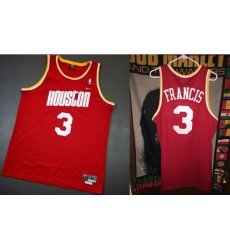 Men Houston Rockets Steve Francis Red Jersey