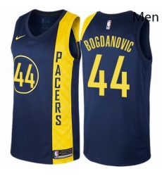 Mens Nike Indiana Pacers 44 Bojan Bogdanovic Authentic Navy Blue NBA Jersey City Edition 