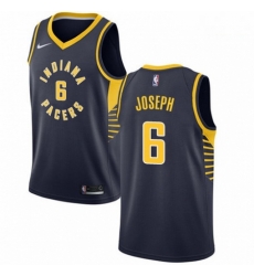 Mens Nike Indiana Pacers 6 Cory Joseph Swingman Navy Blue Road NBA Jersey Icon Edition 