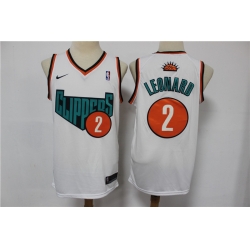 Clippers 2 Kawhi Leonard White Swingman Jersey