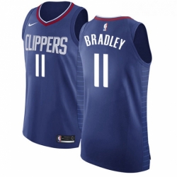 Womens Nike Los Angeles Clippers 11 Avery Bradley Authentic Blue Road NBA Jersey Icon Edition 