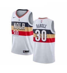 Womens Nike New Orleans Pelicans 30 Julius Randle White Swingman Jersey Earned Edition 