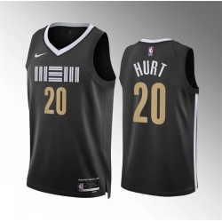 Men Memphis Grizzlies 20 Matthew Hurt Black 2023 24 City Edition Stitched Jersey