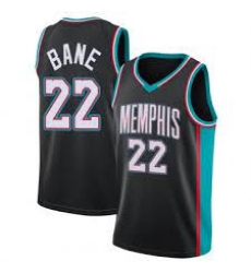 Men Memphis Grizzlies #22 Desmond Bane black 2021 City Edition jersey