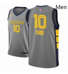 Men NBA 2018 19 Memphis Grizzlies 10 Ivan Rabb City Edition Gray Jersey 