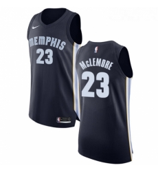 Womens Nike Memphis Grizzlies 23 Ben McLemore Authentic Navy Blue Road NBA Jersey Icon Edition 