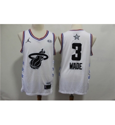 Heat 3 Dwyane Wade White 2019 NBA All Star Game Jordan Brand Swingman Jersey