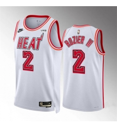 Men Miami Heat 2 Terry Rozier III White Classic Edition Stitched Basketball Jersey