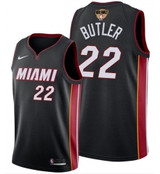 Men's Miami Heat #22 Jimmy Butler Black 2020 Finals Bound Association Edition Stitched NBA Jersey