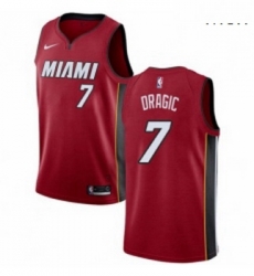 Mens Nike Miami Heat 7 Goran Dragic Swingman Red NBA Jersey Statement Edition