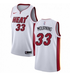 Womens Nike Miami Heat 33 Alonzo Mourning Authentic NBA Jersey Association Edition