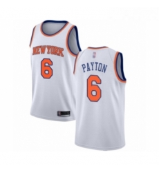 Womens New York Knicks 6 Elfrid Payton Swingman White Basketball Jersey Association Editi