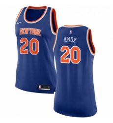 Womens Nike New York Knicks 20 Kevin Knox Swingman Royal Blue NBA Jersey Icon Edition 