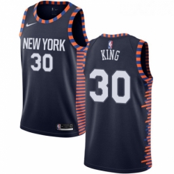 Youth Nike New York Knicks 30 Bernard King Swingman Navy Blue NBA Jersey 2018 19 City Edition