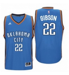 Mens Oklahoma City Thunder 22 Taj Gibson adidas Light Blue Player Swingman Jersey 