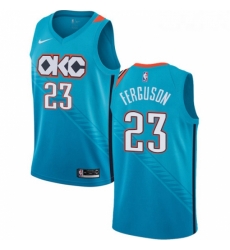 Womens Nike Oklahoma City Thunder 23 Terrance Ferguson Swingman Turquoise NBA Jersey City Edition 