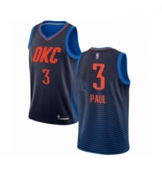 Womens Oklahoma City Thunder 3 Chris Paul Swingman Navy Blue Basketball Jersey Statement Edition 