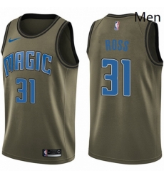 Mens Nike Orlando Magic 31 Terrence Ross Swingman Green Salute to Service NBA Jersey