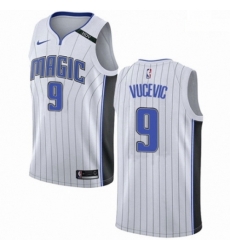 Mens Nike Orlando Magic 9 Nikola Vucevic Authentic NBA Jersey Association Edition