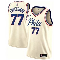 Men Philadelphia 76ers VJ Edgecombe #77 City Edition Ice Cream Color Stitched NBA Jersey