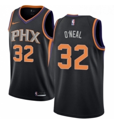 Womens Nike Phoenix Suns 32 Shaquille ONeal Swingman Black Alternate NBA Jersey Statement Edition