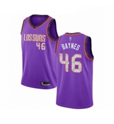 Youth Phoenix Suns 46 Aron Baynes Swingman Purple Basketball Jersey 2018 19 City Edition 