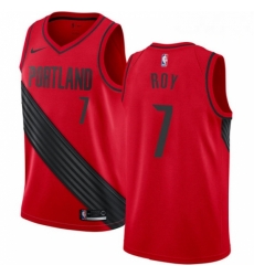 Mens Nike Portland Trail Blazers 7 Brandon Roy Authentic Red Alternate NBA Jersey Statement Edition