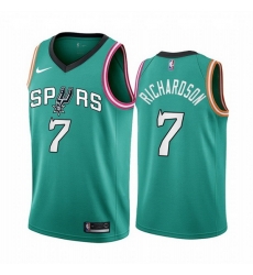 Men San Antonio Spurs 7 Josh Richardson 2022 23 Teal City Edition Stitched Jersey