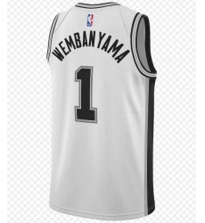 Men's NBA San Antonio Spurs #1 Victor Wembanyama White Icon Edition Jersey