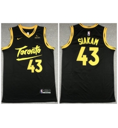 Men Toronto Raptors 43 Pascal Siakam Black 2021 City Edition Nike Swinman