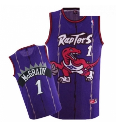 Mens Nike Toronto Raptors 1 Tracy Mcgrady Swingman Blue Throwback NBA Jersey