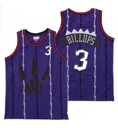 Raptors 3 Chauncey Billups Purple Throwback Jersey