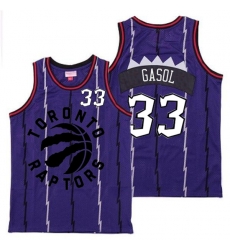 Raptors 33 Marc Gasol Purple Retro Jersey