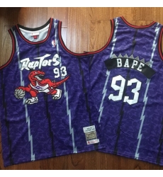 Raptors 93 Bape Purple 1998 99 Hardwood Classics Jersey