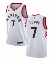 Womens Nike Toronto Raptors 7 Kyle Lowry Authentic White NBA Jersey Association Edition