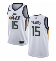 Mens Nike Utah Jazz 15 Derrick Favors Swingman NBA Jersey Association Edition