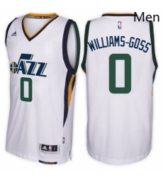 Utah Jazz 0 Nigel Williams Goss Home White New Swingman Stitched NBA Jersey 