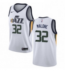 Womens Nike Utah Jazz 32 Karl Malone Authentic NBA Jersey Association Edition