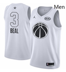 Mens Nike Jordan Washington Wizards 3 Bradley Beal Swingman White 2018 All Star Game NBA Jersey 