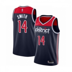 Women Washington Wizards Ish Smith Swingman Navy Blue Finished Basketball Jersey Statement Edition