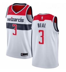 Womens Nike Washington Wizards 3 Bradley Beal Authentic White Home NBA Jersey Association Edition 